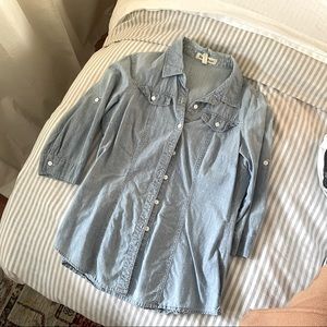 Nordstrom chambray jean button down shirt